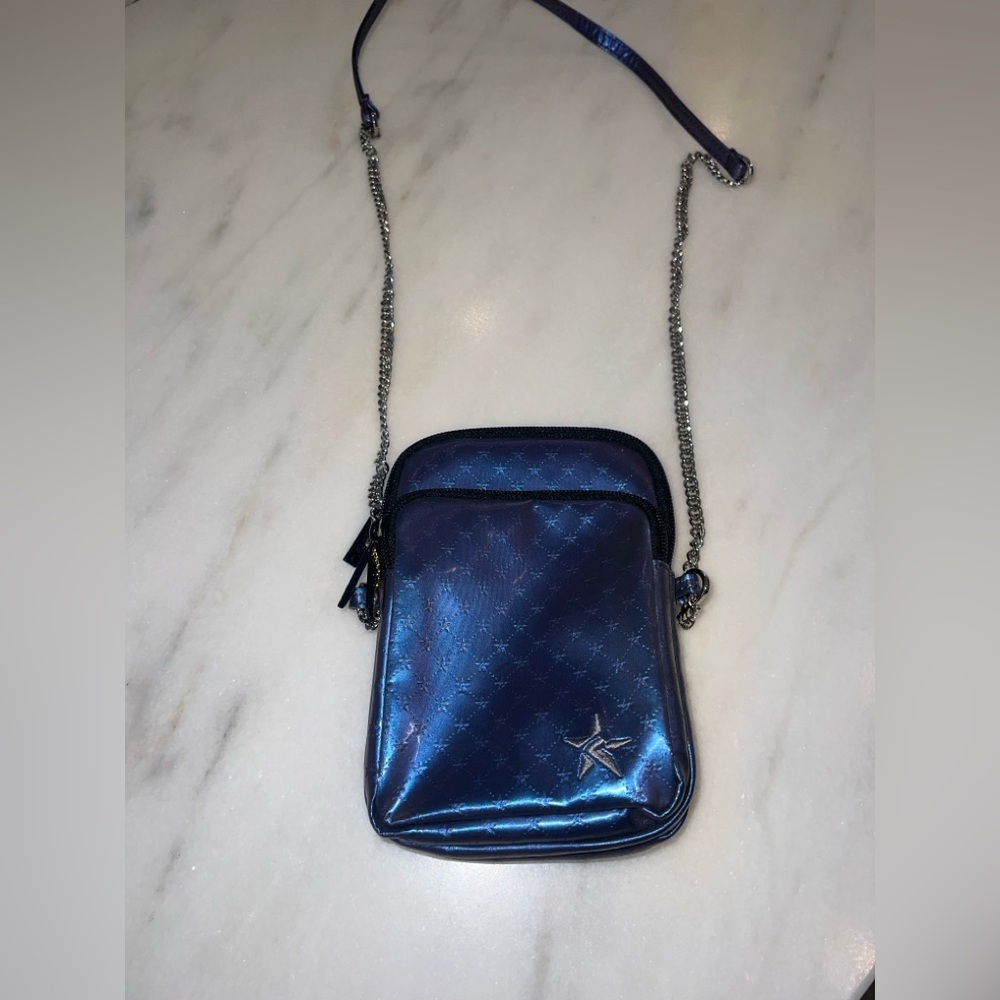 Rebel athletic cross body purple purse embossed - Picture 2 of 5
